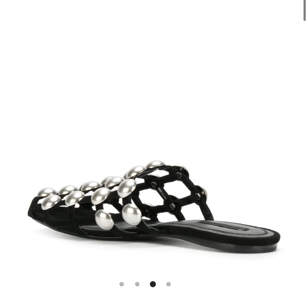 Alexander Wang Amelia Studded Mules Flats